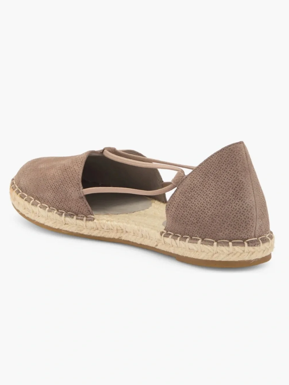 Eileen Fisher Lee Espadrille Flat Natural Beige Suede  Size 9